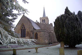 Wootton church from the north-east December 2007